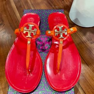Tory Burch monogram slippers 7.5